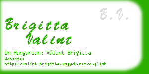 brigitta valint business card